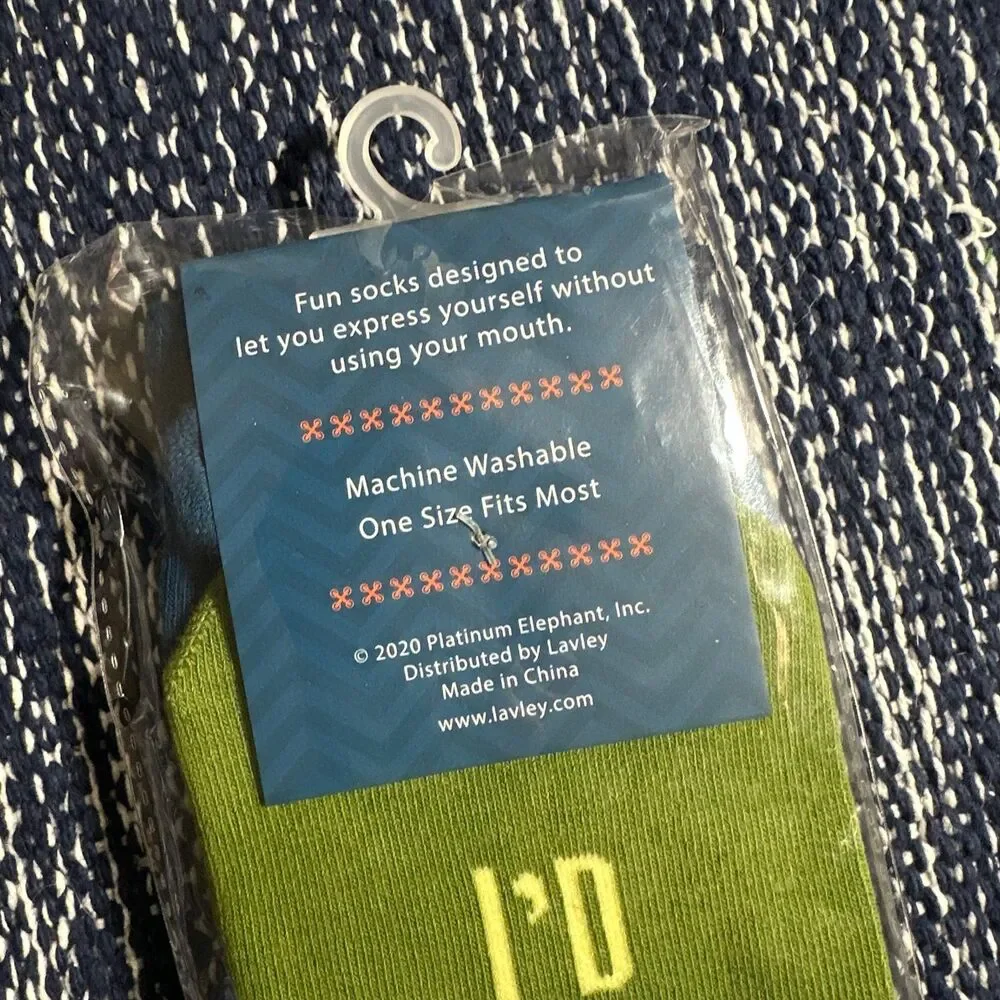 I’d Rather Be Camping Novelty Socks